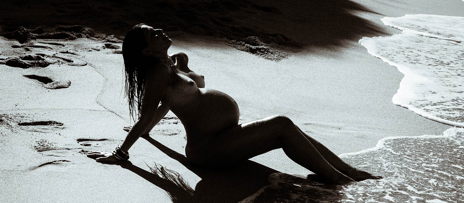 Fotografía para Embarazada en Playa por Joel Pino